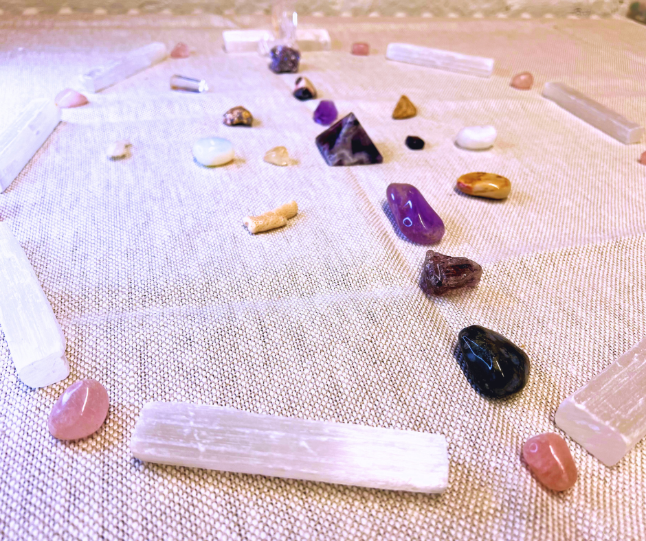 Photo of a crystal grid